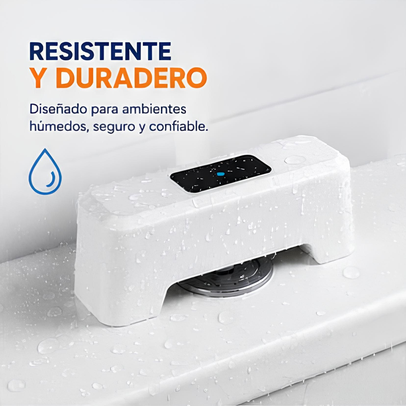 Sensor para inodoro resistente a ambientes húmedos, diseñado para ofrecer un funcionamiento confiable en el baño.