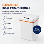 Basurero automático sin contacto que ayuda a mantener una mayor higiene al desechar residuos